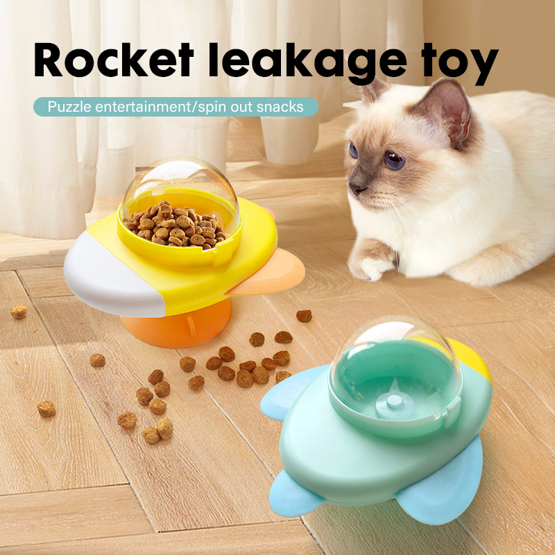 Dog Puzzle Feeder Toy - Interaktives Katzenspielzeug Drehbares Katzen- und Hundespielzeug