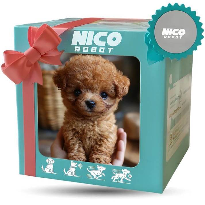Interactive Squeaky Plush Dog Toy - Nico Roboter-Plüschtier, elektronischer Hund, der läuft