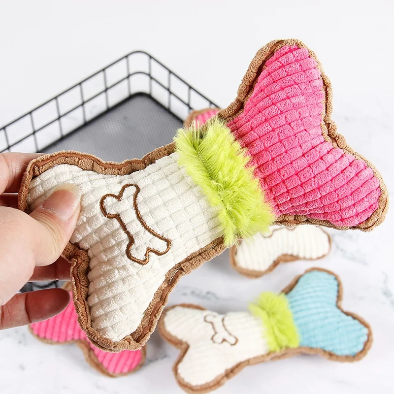 1 Stück Plüsch-Hundespielzeug  – Teeth Cleaning Dog Chew Bone Bewertung und Preis