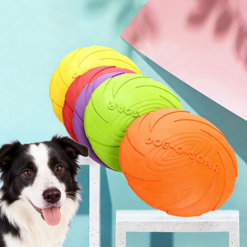 Interaktives Silikon-Flugschei – Flying Disc Dog Training Toy Bewertung und Preis